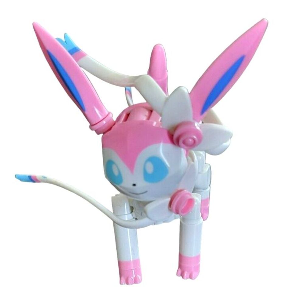 Takara Tomy Pokemon Sylveon Transforming Poke Ball Action Figure Pink White